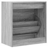 vidaXL Schoenenkast 60x34x63,5 cm bewerkt hout grijs sonoma eikenkleur
