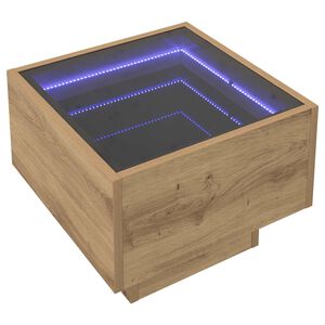vidaXL Salontafel Artisan Eiken 40 x 40 x 30 cm Bewerkt hout