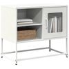 vidaXL Tv-meubel 68x39x60,5 cm staal wit