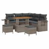 vidaXL Tuin Sofa Set 8 pcs Grijs poly rattan