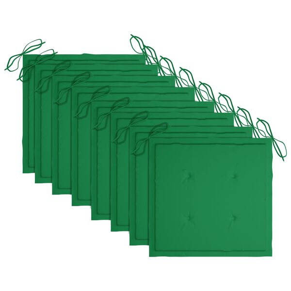 vidaXL Tuinstoelen 8 st met kussens massief acaciahout