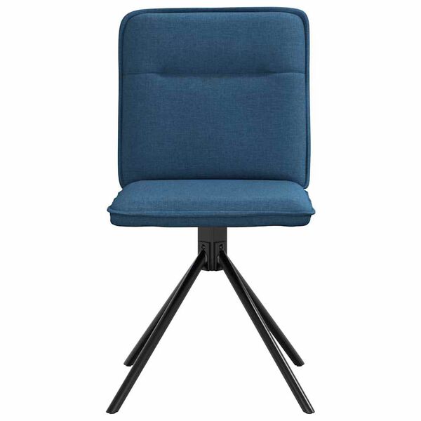 vidaXL Eetkamerstoelen 2 st stof blauw