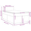 vidaXL Boxspring met matras fluweel donkergrijs 120x200 cm