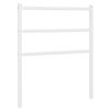 vidaXL Vervangend hoofdbord 75 cm metaal wit