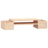 vidaXL Monitorstandaard 70x27,5x15 cm massief grenenhout