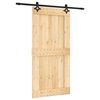 vidaXL Schuifdeur 100 x 210 cm Massief Grenenhout (Niet-Behandeld)