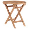 vidaXL Tuintafel inklapbaar 45 cm massief teakhout