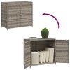 vidaXL Tuinkast 83x45x76 cm poly rattan grijs