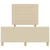 vidaXL Bedframe met hoofdeinde Cr&egrave;me 160 x 200 cm Stof