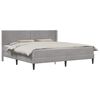 vidaXL Bedframe met matras Lichtgrijs 180 x 200 cm fluweel