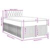 vidaXL Boxspring met matras stof donkergrijs 120x190 cm