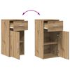 vidaXL Dressoir met lade Artisan Eiken 38 x 34 x 75 cm