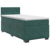 vidaXL Boxspringbed met matras Donkergroen 90 x 200 cm Fluweel
