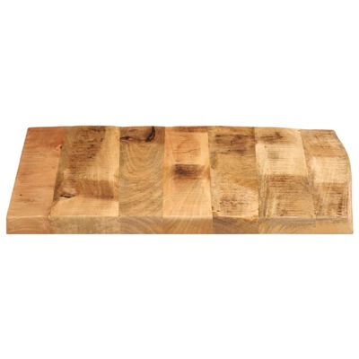 vidaXL Tafelblad met natuurlijke rand 80x80x2,5 cm massief mangohout