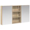 vidaXL Badkamerkastenset 3 st 90 x 10,5 x 50 cm Bewerkt hout
