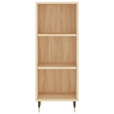 vidaXL Dressoir 34,5x32,5x90 cm bewerkt hout sonoma eikenkleurig