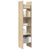 vidaXL Boekenkast 40x35x180 cm bewerkt hout sonoma eikenkleurig
