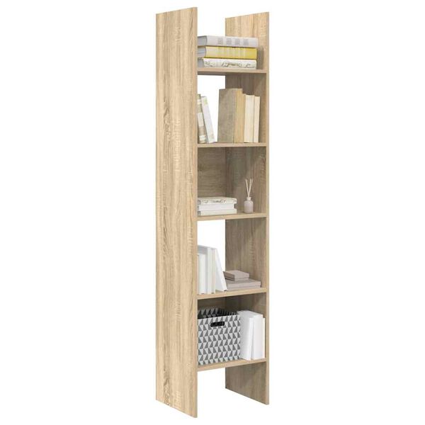 vidaXL Boekenkast 40x35x180 cm bewerkt hout sonoma eikenkleurig