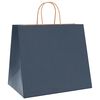 vidaXL Papieren zakken 250 st met hengsels 32x22x28 cm blauw