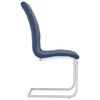 vidaXL Eetkamerstoelen 6 st stof blauw
