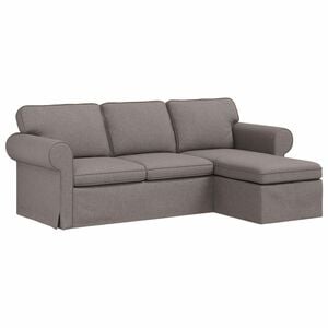 vidaXL Bank Taupe 215 x 138 x 80 cm Stof