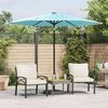 vidaXL Parasol met stalen paal 268x268x226 cm blauw