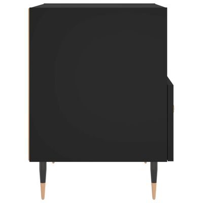 vidaXL Nachtkastje 40x35x47,5 cm bewerkt hout zwart
