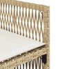 vidaXL 13-delige Tuinset met kussens poly rattan beige