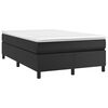 vidaXL Boxspring bed kunstleer zwart 120x200 cm