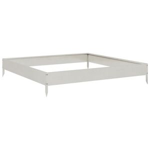 vidaXL Plantenbak verhoogd 100x100x18,5 cm roestvrijstaal