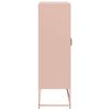 vidaXL Hoge kast 68x39x123 cm staal roze