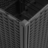 vidaXL Plantenbak met latwerk 160x40x140 cm polypropeen zwart