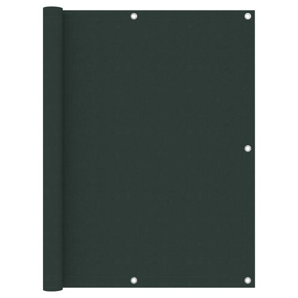 vidaXL Balkonscherm 120x600 cm oxford stof donkergroen