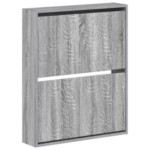 vidaXL Wandgemonteerde Schoenkast DELFT 71 x 17 x 86 cm Bewerkt hout