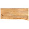 vidaXL Tafelblad met natuurlijke rand 80x30x2,5 cm massief mangohout