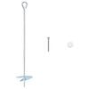 vidaXL Aardeankers 10 pcs Zilverkleurig &Oslash;10 x 50 cm