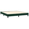 vidaXL Boxspring met matras en LED fluweel donkergroen 180x200 cm
