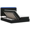 vidaXL LED Opslagbed met Matras Zwart 180 x 200 cm Stof