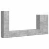 vidaXL Wandgemonteerd 6 pcs Beton Grijs