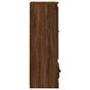 vidaXL Hoge kast 36x35,5x103,5 cm bewerkt hout bruin eikenkleur