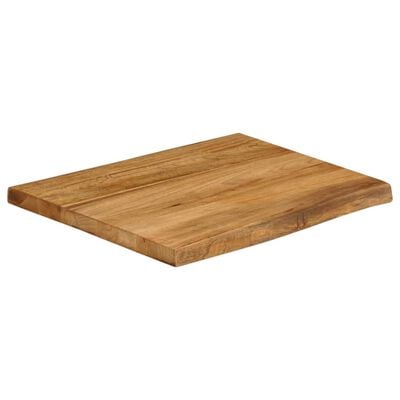 vidaXL Tafelblad met natuurlijke rand 60x60x2,5 cm massief mangohout