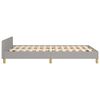 vidaXL Bedframe zonder matras 120x190 cm stof lichtgrijs