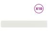 vidaXL Gazonrand 10 st 15 x 103 cm Koudgewalst staal Wit