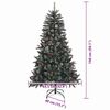 vidaXL Kunstkerstboom met 150 LED Groen 150 cm PVC en Plastic en Staal