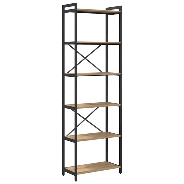 vidaXL Boekenkast Artisan Eiken 40 x 30 x 85 cm Bewerkt hout