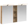 vidaXL Badkamerkastenset 3 st Artisanaal eiken 120 x 14,5 x 70 cm