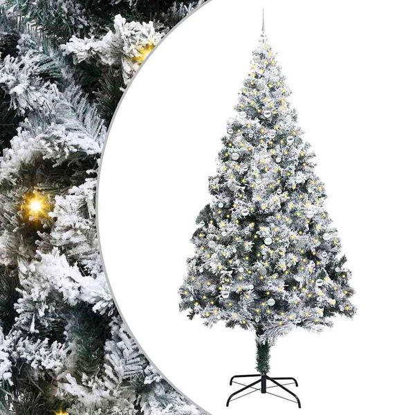 vidaXL Kerstboom met 300 LED met standaard Groen 300 cm PVC