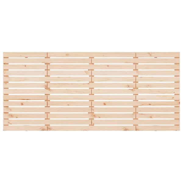 vidaXL Hoofdbord wandmontage 206x3x91,5 cm massief grenenhout