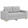 vidaXL | Loveseat | met kussen Wolkengrijs Stof