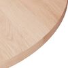 vidaXL Tafelblad rond &Oslash;50x1,5 cm onbehandeld massief eikenhout